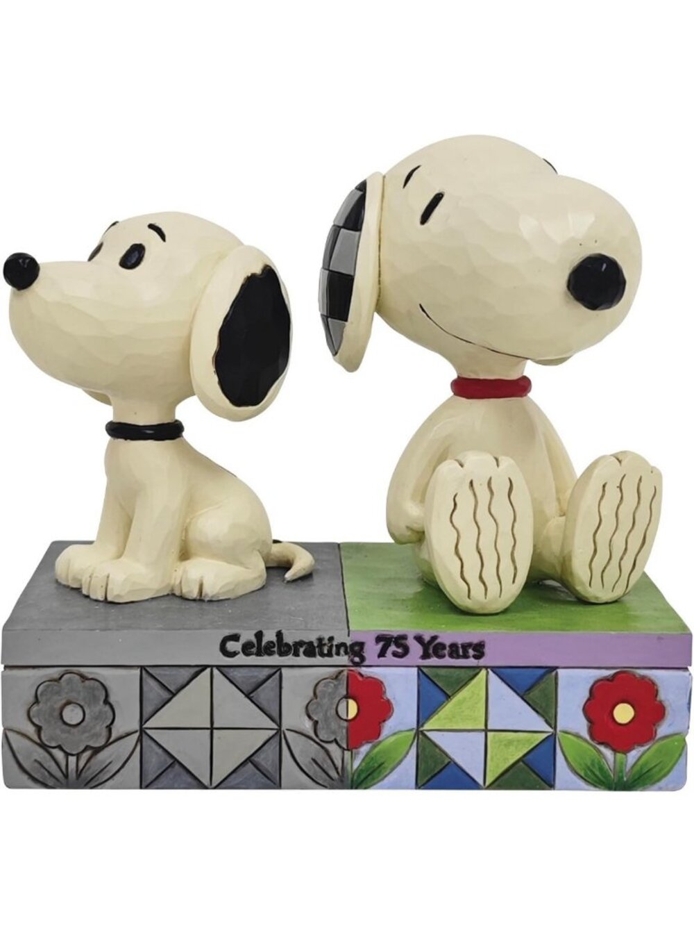 Vintage Snoopy Figurine 75th Anniversary Collectible Home Decor, Handcrafted